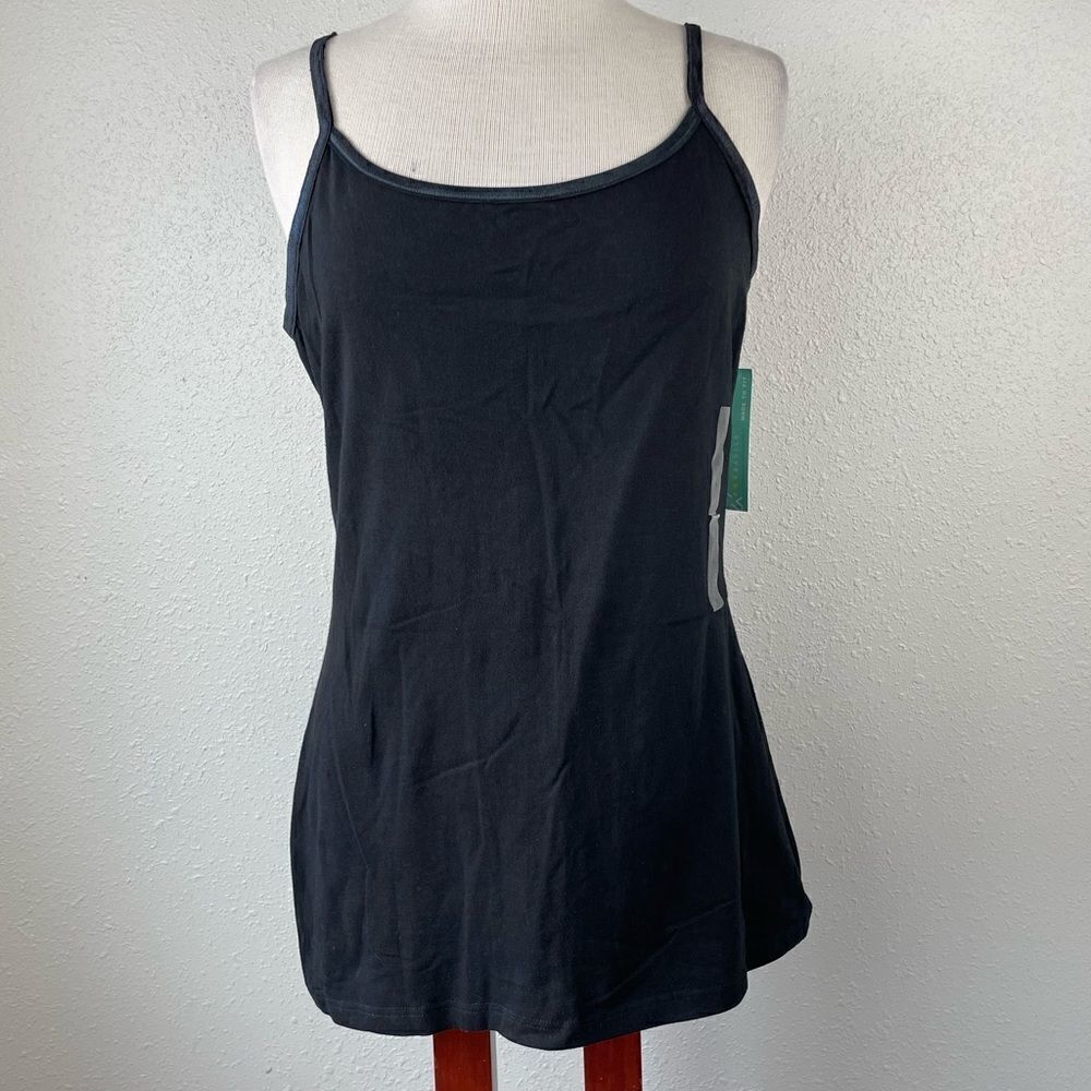 NWT PBX Basics Black Tank Top Style Camisole Size L